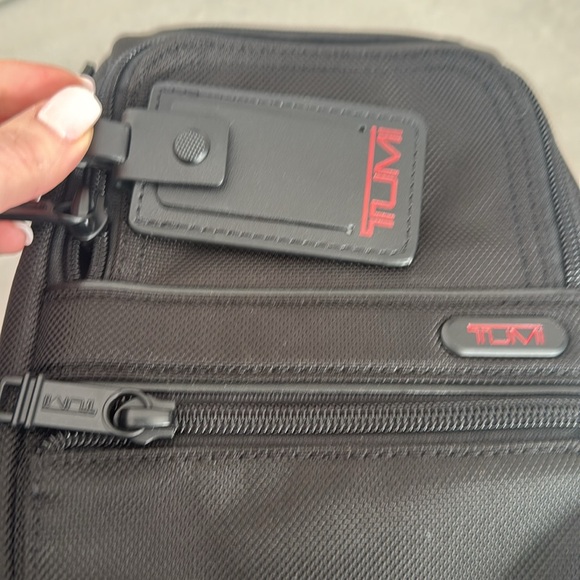 Tumi alpha slim sling back bag. Black. New. - Picture 3 of 10